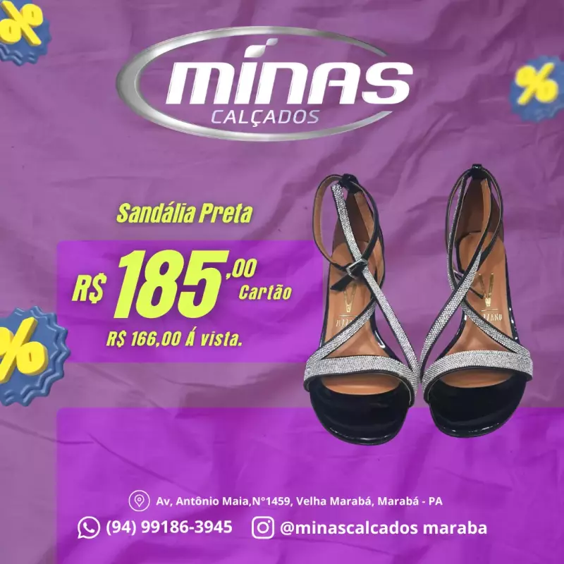 Sandália Preta RF:6517105