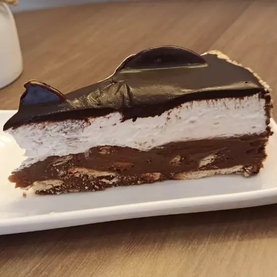 Fatia de Torta Palha Italiana