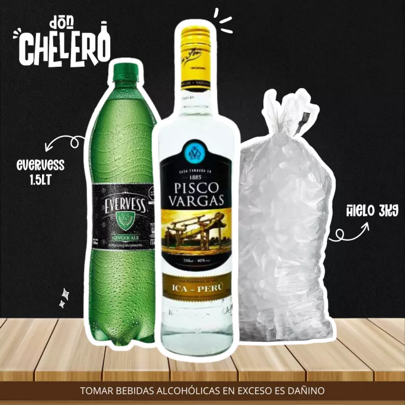 PISCO PURO VARGAS X 750 ML.