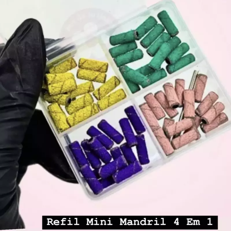 60 Lixas Coloridas Para Mini Mandril