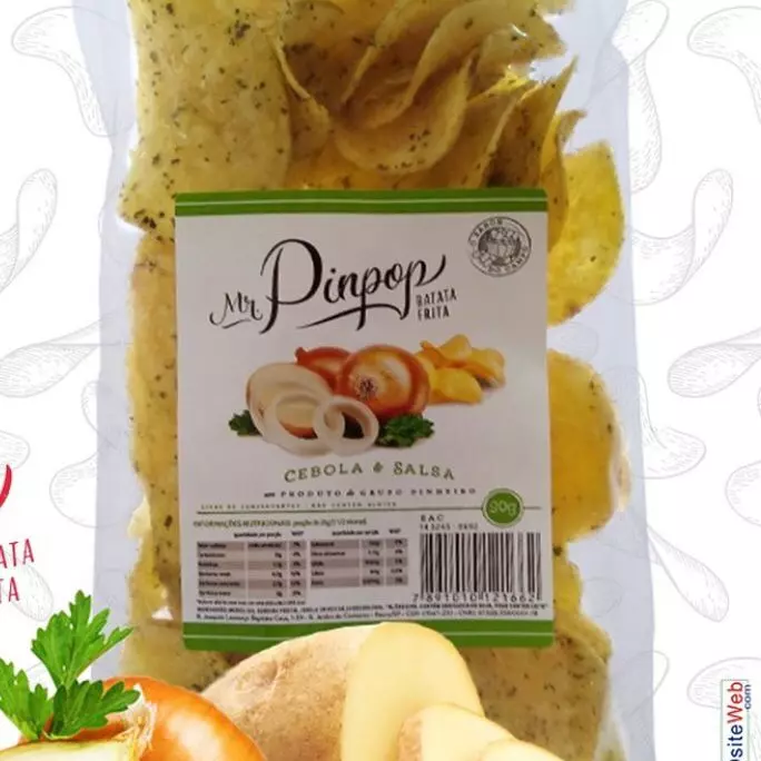 Batata Chips sabor cebola e salsa 45
