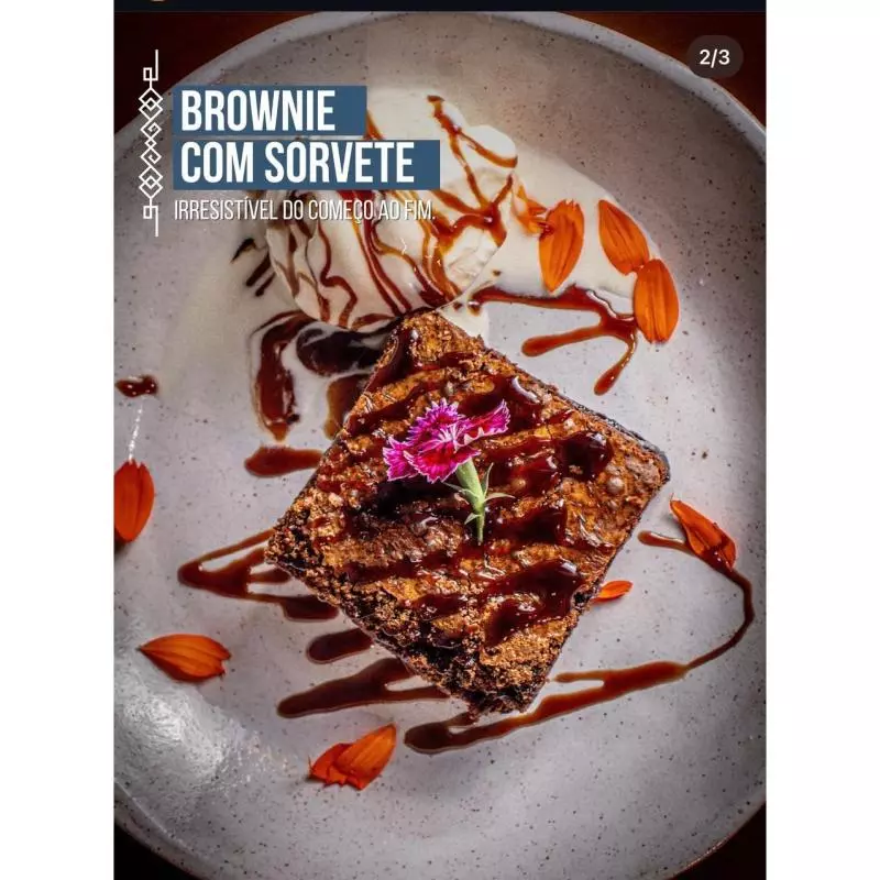 Brownie com sorvete