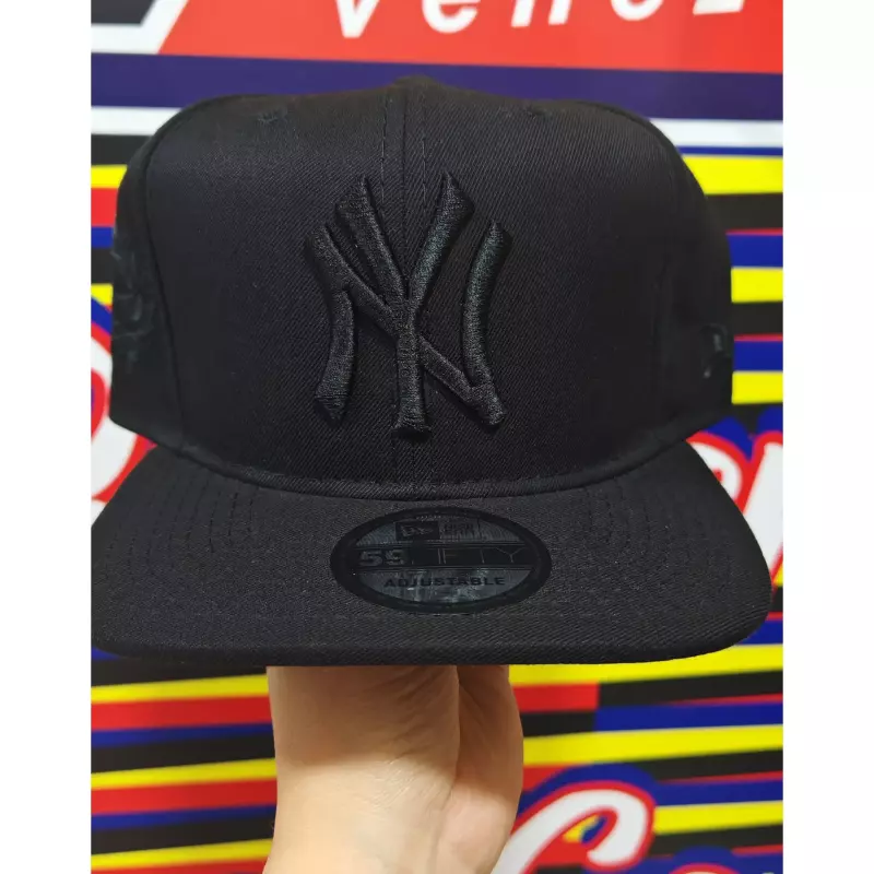 Gorra New York plana negra