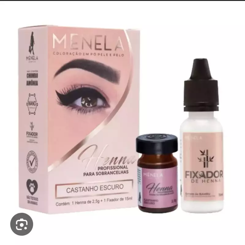 Henna Menela Castanho Escuro