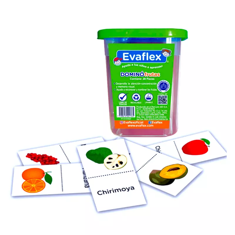 Dominó Frutas - Evaflex