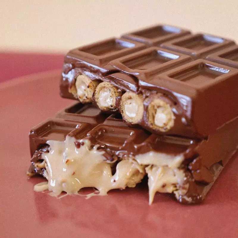 Barras de chocolate recheadas