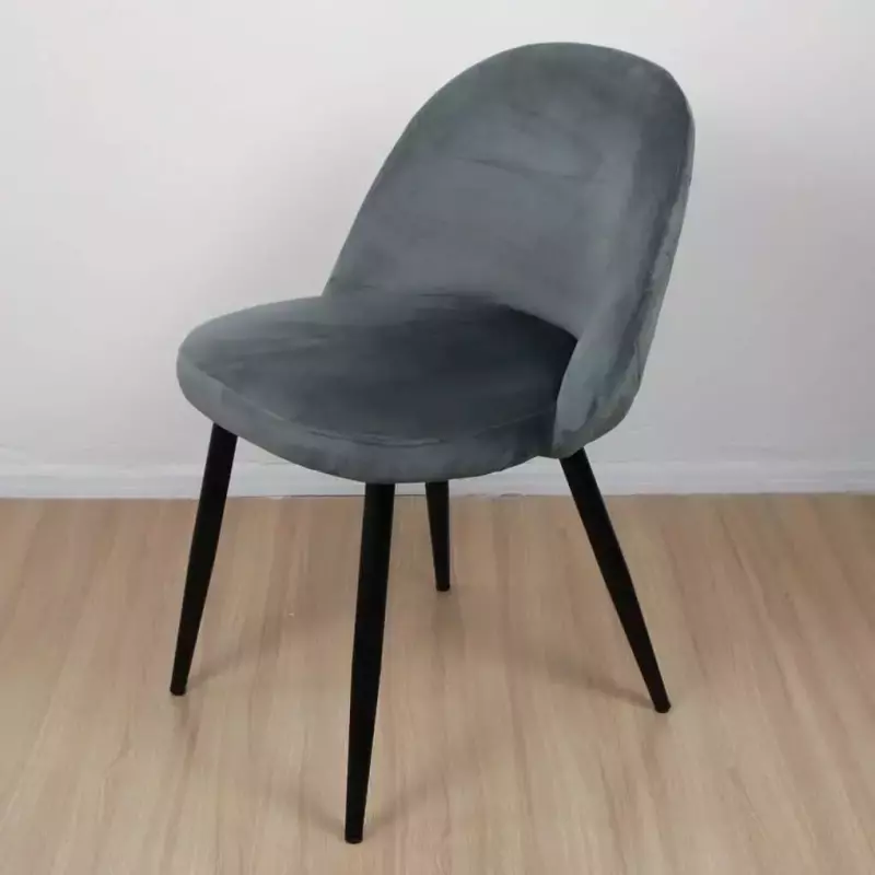 Silla Macron Pana gris base negra