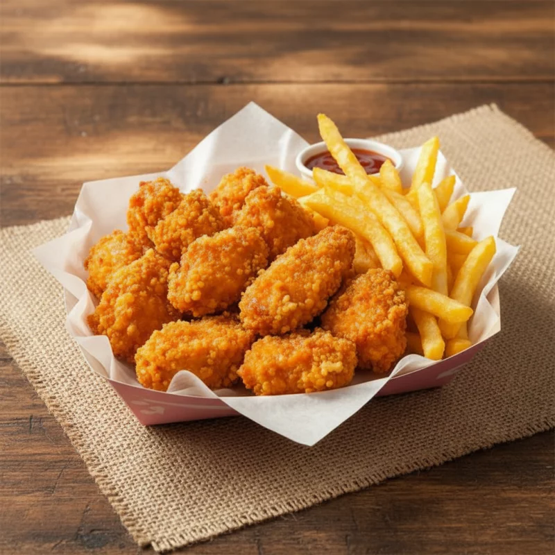 12 Nuggets + Papas chicas