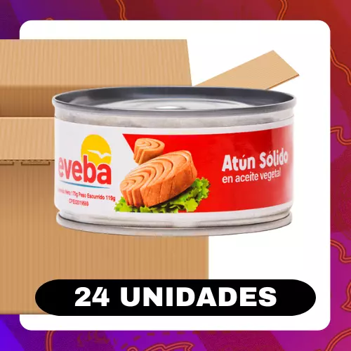 Bulto Eveba Atún Vegetal 170g