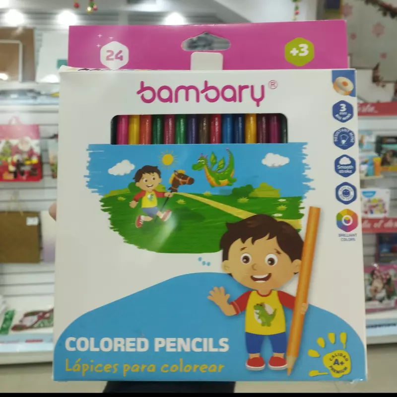 Creyones bambary 24 piezas