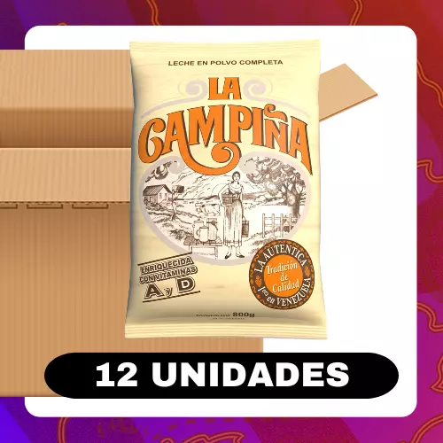Bulto La Campiña Leche 800g