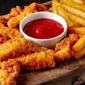 Papas fritas + 5 Filetitos de pollo