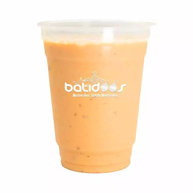 Banano, Papaya, Naranja.