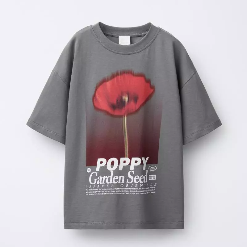 CAMISETA CON ESTAMPADO DE AMAPOLA