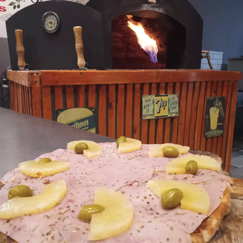 Jamon y Anana al Horno de Barro