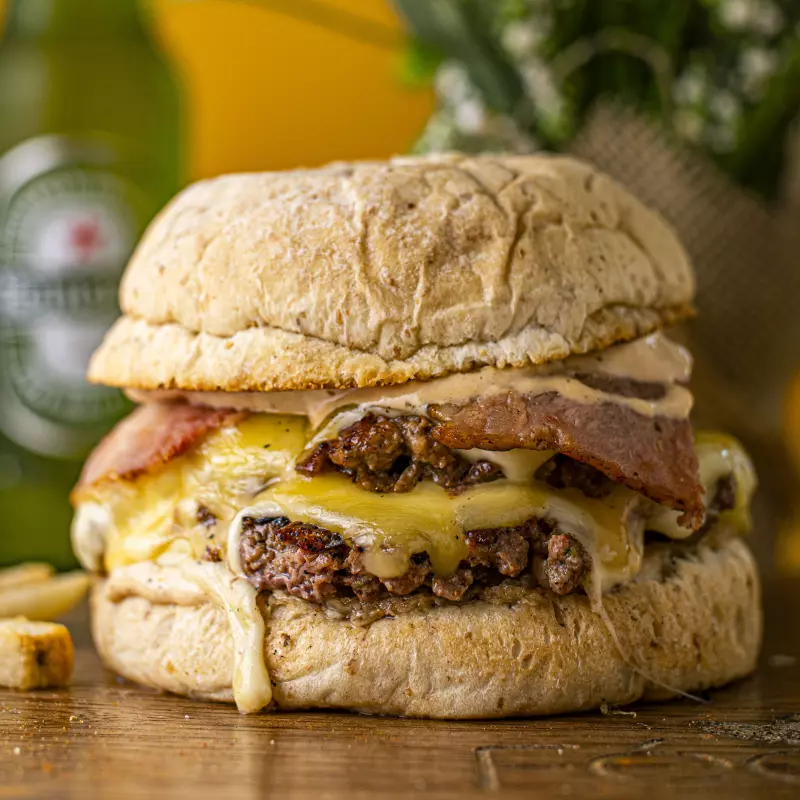 Hamburguesa Doble Carne Extra Queso