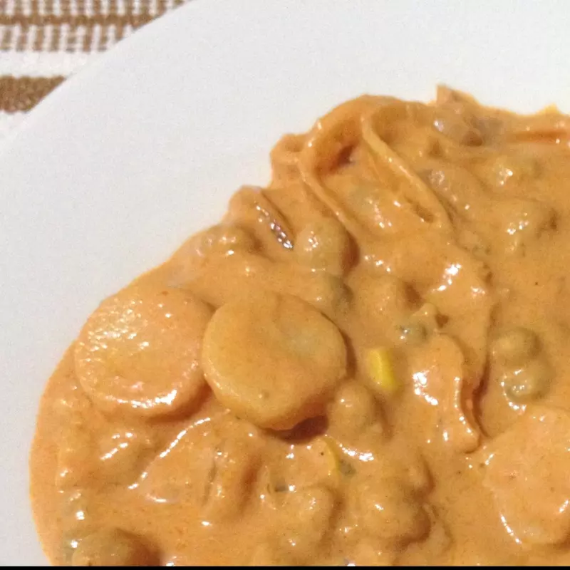 Strogonoff de grão de bico