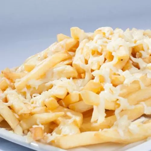 Fritas com queijo