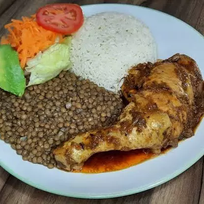 Pollo al horno con lenjetas