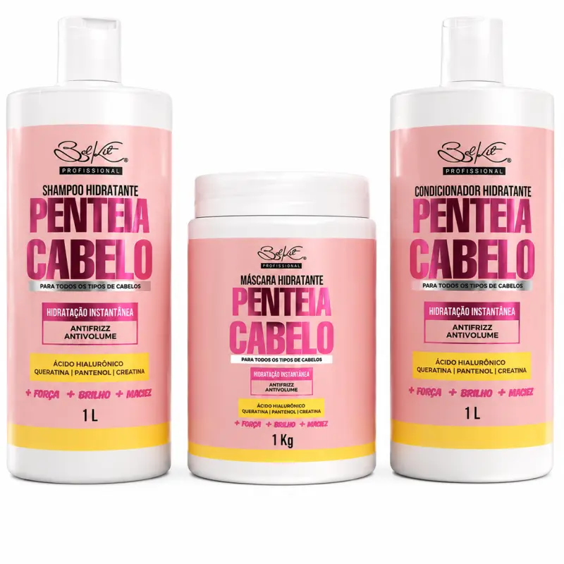 Kit Penteia Cabelo Belkit 1L