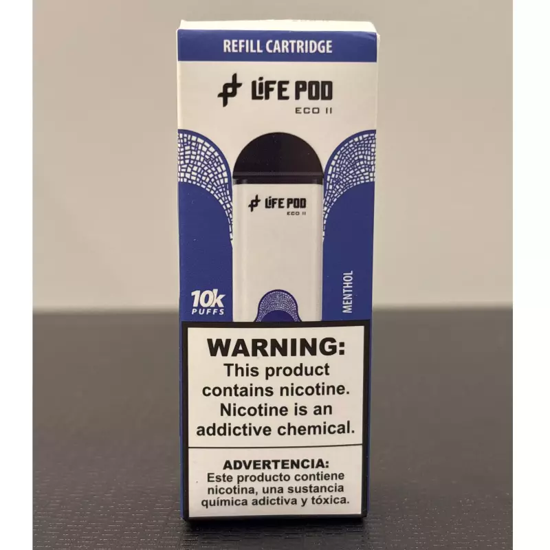 REFIL LIFE POD ECO 2 10K MENTHOL