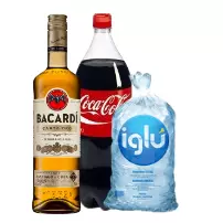 Combo Bacardi carta oro 750ml