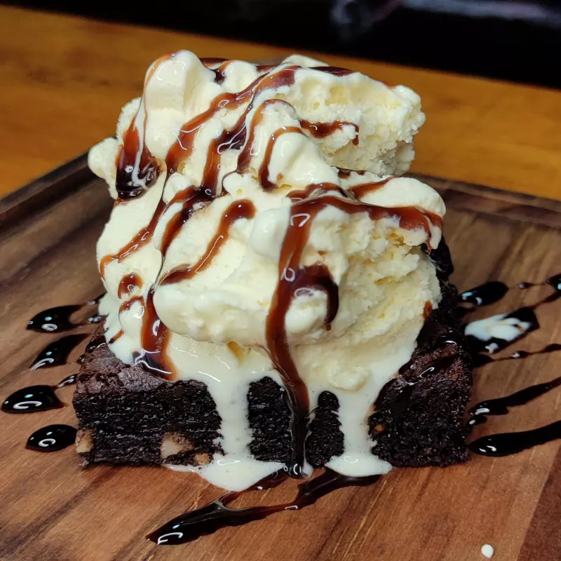 Brownie com Sorvete