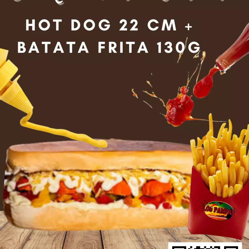 HOT DOG PRENSADO + BATATA FRITA 130G