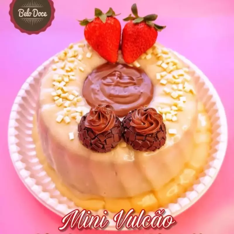 Mini vulcao de Ninho com Nutella