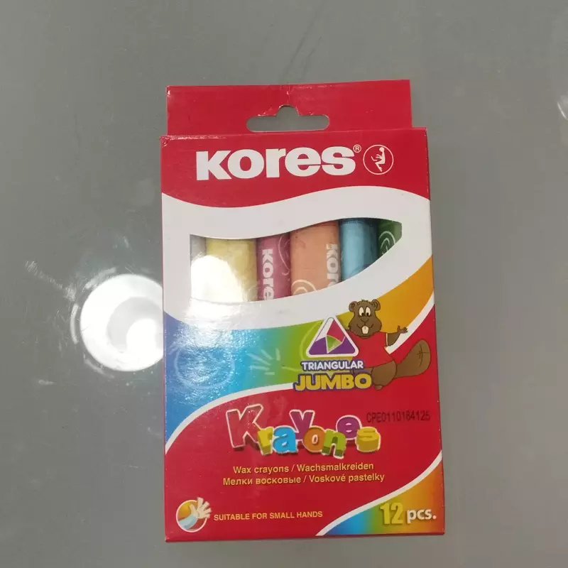 Creyones de cera jumbo kores