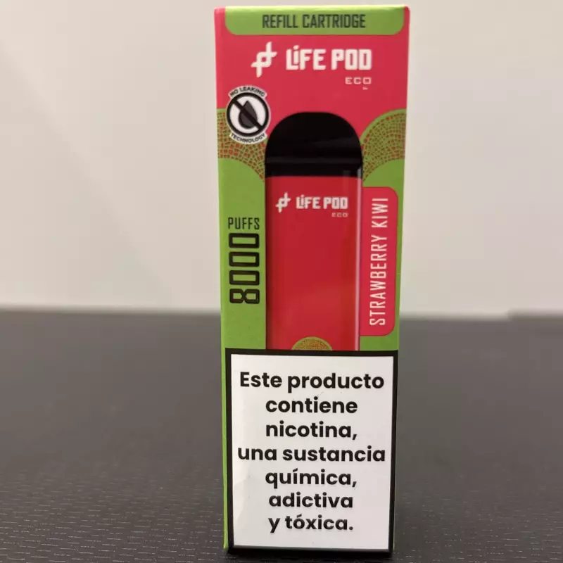 REFIL LIFE POD ECO 1 8k MORANGO/KIWI