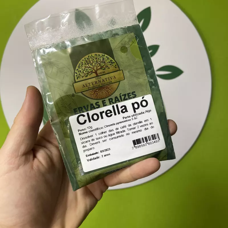 Clorella em pó