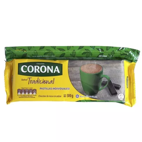 CHOCOLATE CORONA 450 GR TRADICIONAL