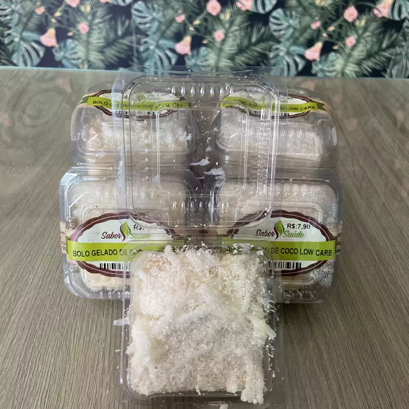 Bolo Gelado de Coco Low Carb