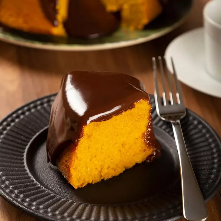 Cenoura com calda de chocolate