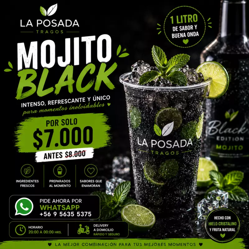 Mojito Black 1L