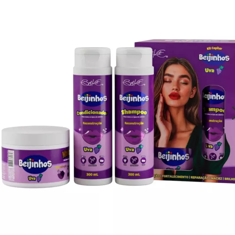 KIT CAPILAR BEIJINHOS UVA 3x1