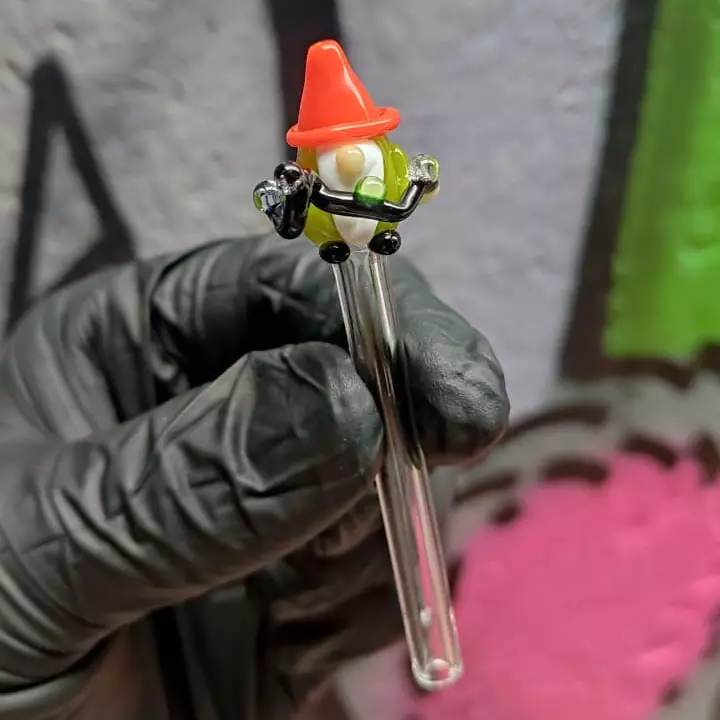 Piteira de Vidro Duende de Natal UV