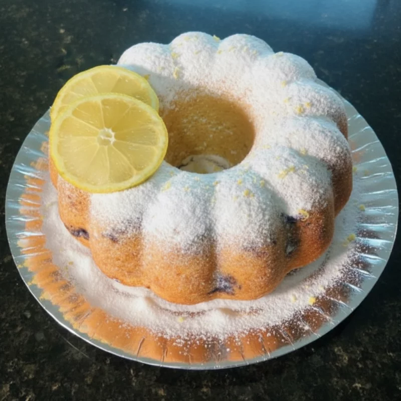 BOLO DE LIMÃO SICILIANO C/ MIRTILO.