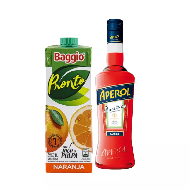 Aperol + Baggio de Naranja