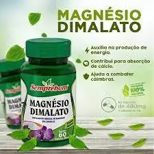 Magnésio Dimalato 60 cápsulas - 480