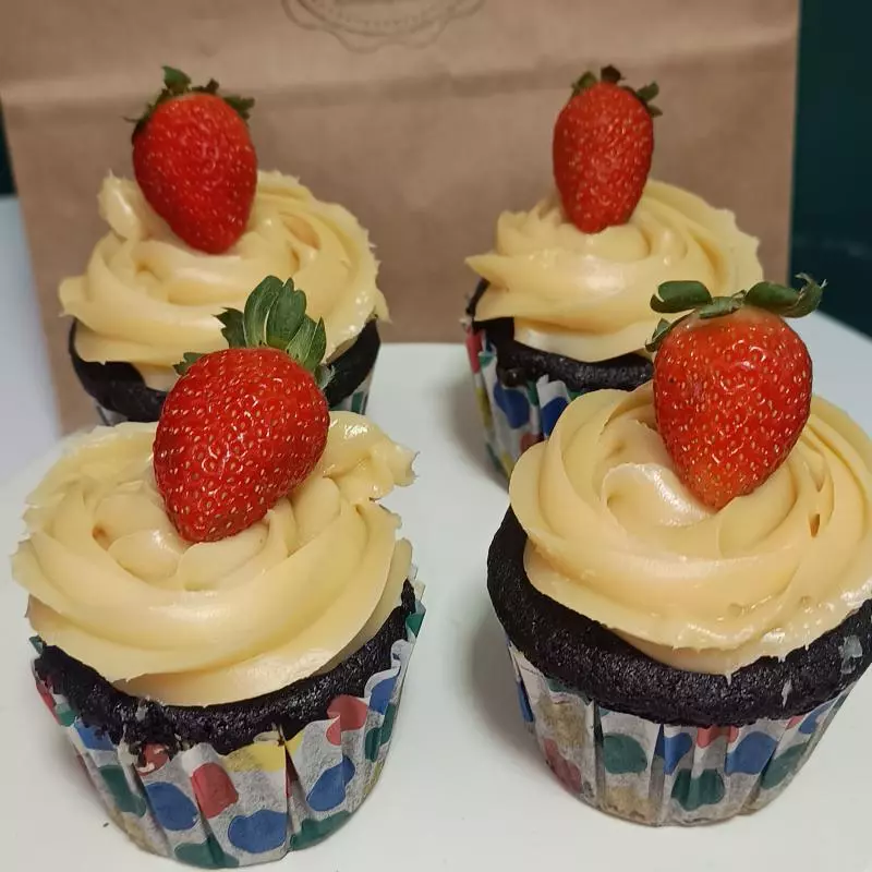 Cupcake recheado .