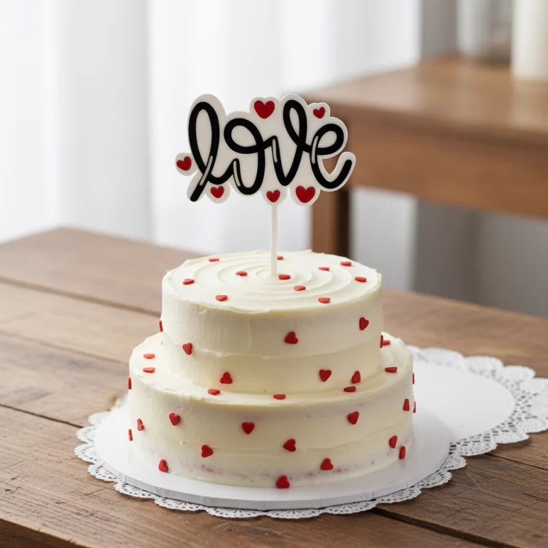 E001N TOPPER LOVE - 13X10CM