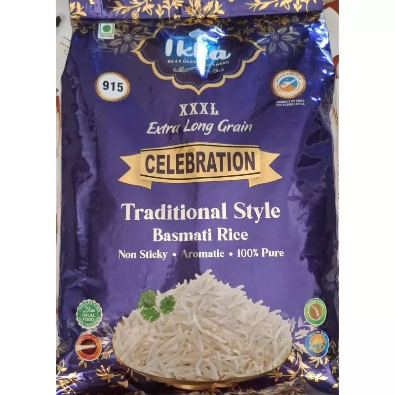 Bolsa de 5 kilos arroz basmati