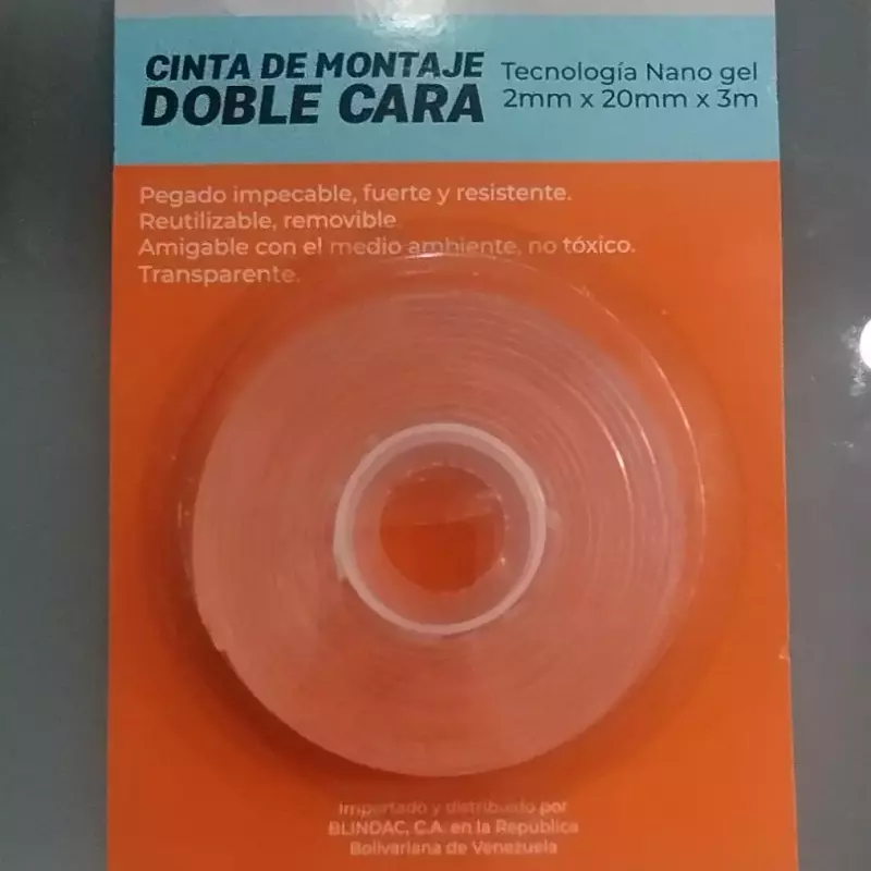 cinta doble faz de gel