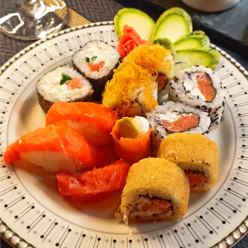 12 Piezas todo Salmon