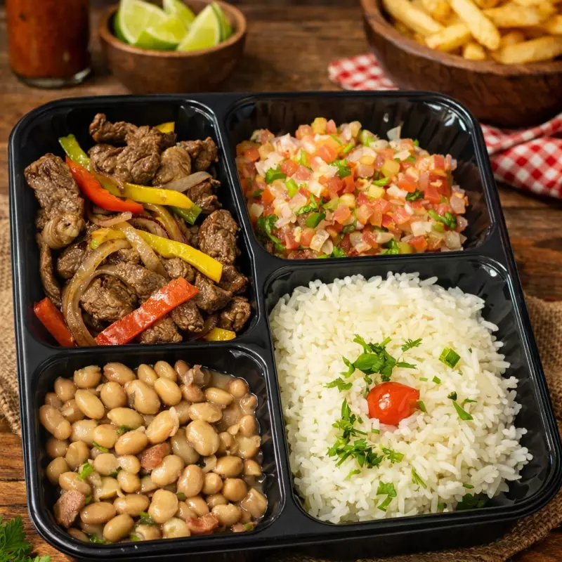 Mediterrâneo Tiras de Carne Grelhado
