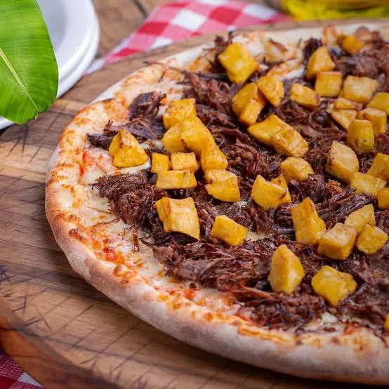 Carne do sol com banana