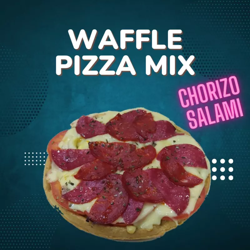 Waffle Pizza Mix Chorizo-Salami