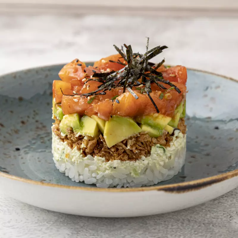 Tartar de atún vegano